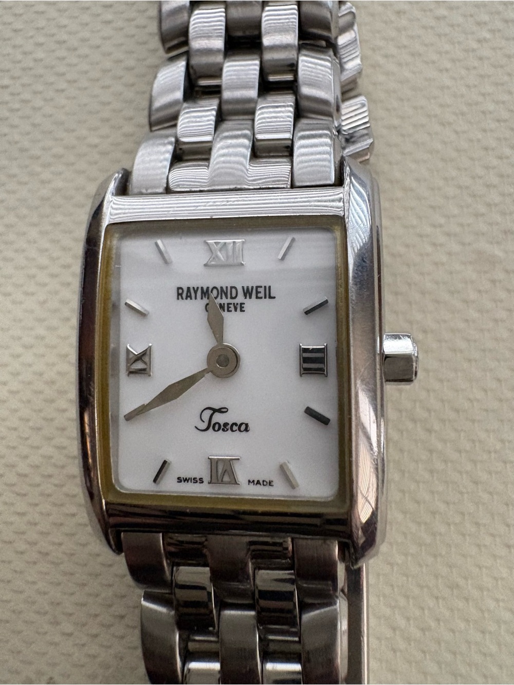 Raymond Weil Tosca Women’s Stainless Steel Watch White Roman Dial Style 5874